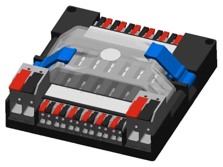12 Way fuse block with ground bus bar