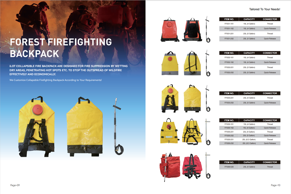Collapsible Forest Firefighting Backpack Sprayer
