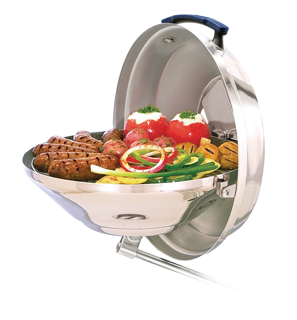 Marine Kettle Charcoal Grill with Hinged Lid