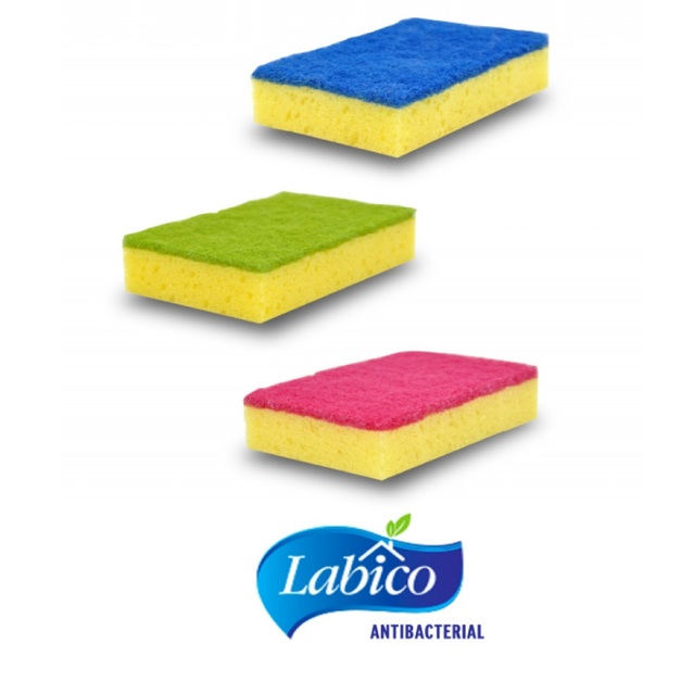 LABICO KITCHEN SPONGE WITH ANTIBACTERIAL FIBER
