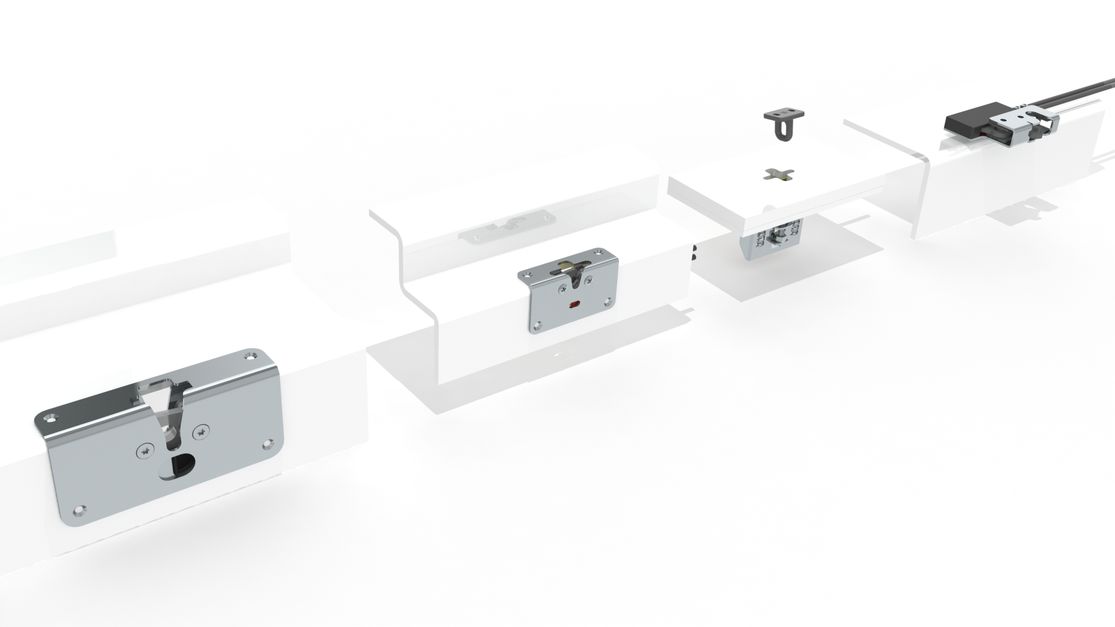 Griffin- hidden latching systems