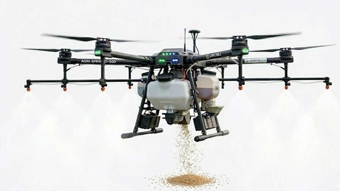 Usman Rice GreenTech | Top rak Seeds/Usman Rice Mills - Spray Drone