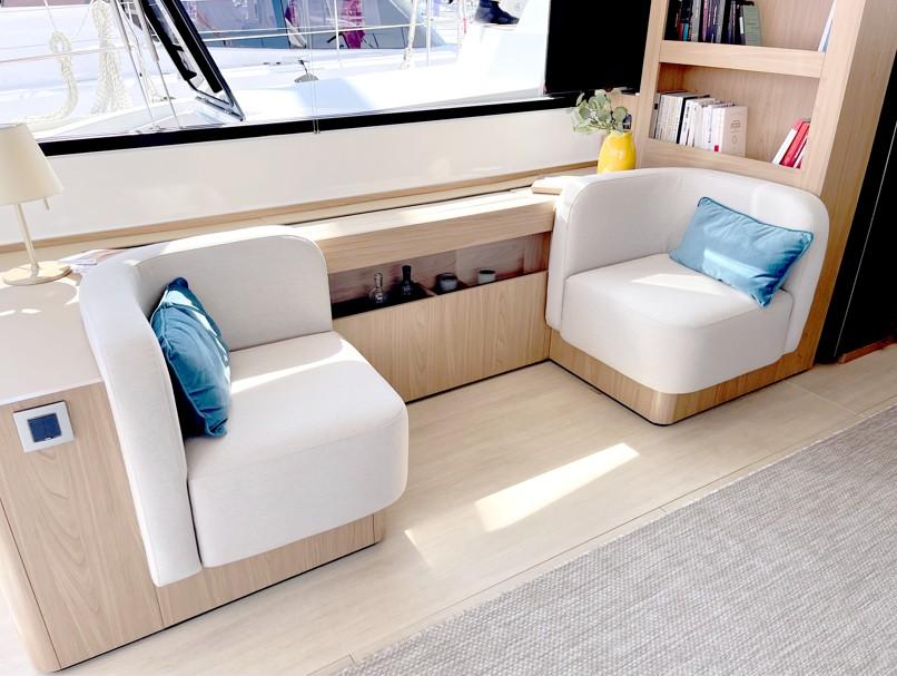 Interior upholstery for multi and monohulls