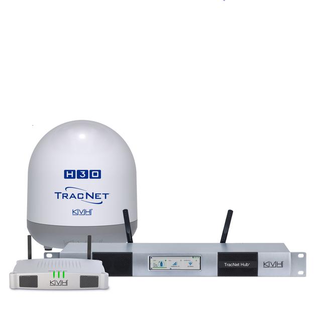 TracNet™ hybrid solutions with satellite, 5G/LTE, and Wi-Fi in one antenna