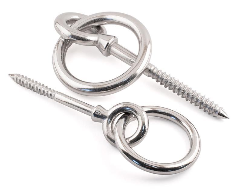 Ring Eye Bolts With Thread - 316 / A4 Stainless Steel