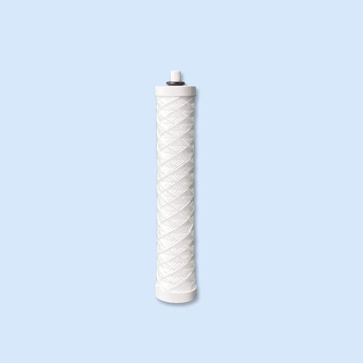 Water filter replacement string wound filter cartridge