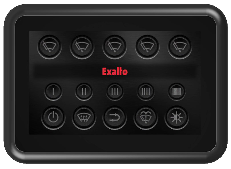 Wiper LED control panel
