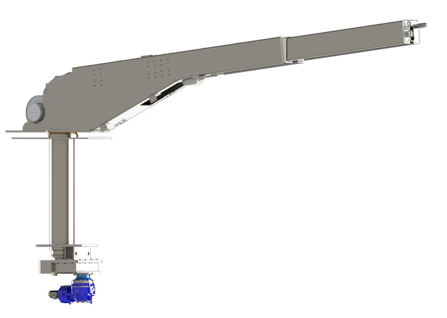 Stainless steel telescopic crane