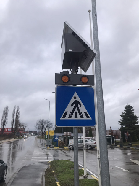 DMV Safety systems for pedestrian crossing