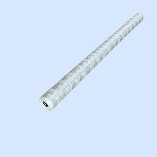 Glass fiber string wound filter cartridge