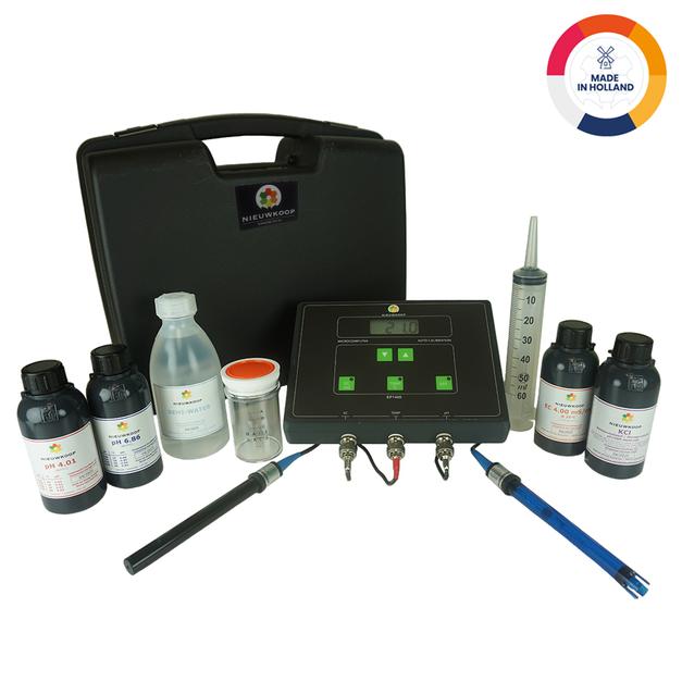 EC/°C/pH meter in carrying case, EP1400