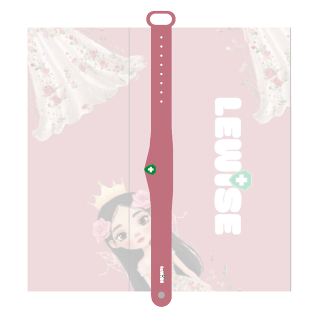 Lily Themed Wristband - Ruby - Original