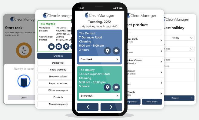 App with Time Tracking