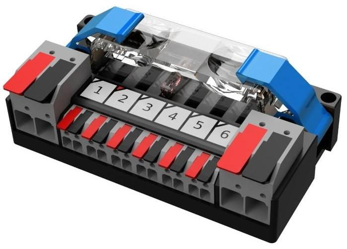 YIS x tigerexped tigerfuse Connect Fuse Blocks (6 way fuse block with ground bus bar)