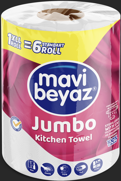Mavi Beyaz Jumbo Roll