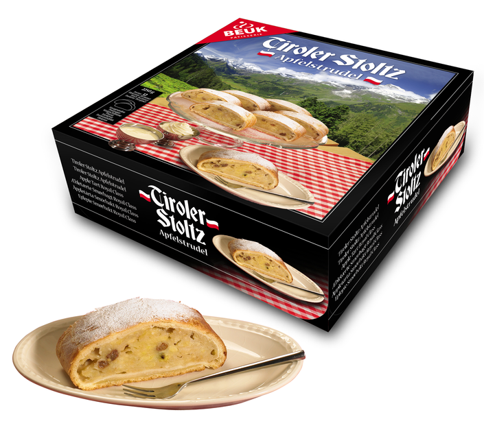 BEUK Tiroler Stolz apfelstrudel 160 gram 12 portie