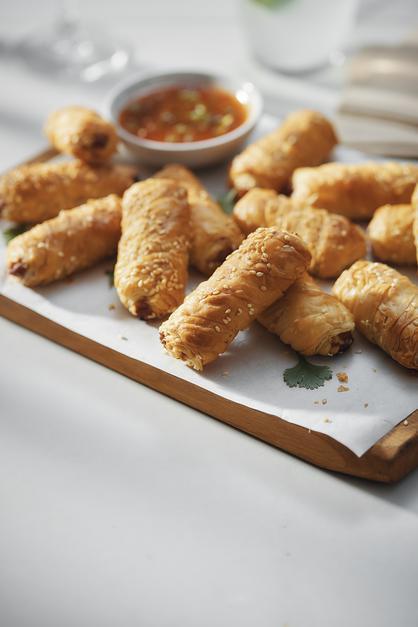 Mini börek met feta en spinazie