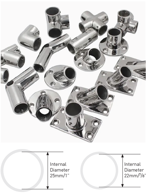 Bainbridge Stainless Steel Canopy & Cover Fittings