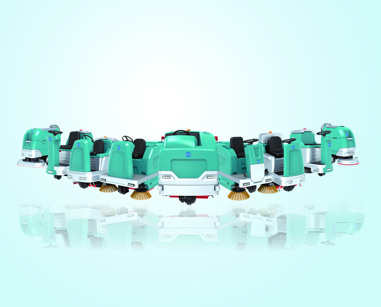 Floor scrubber, sweeper