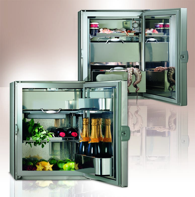 Stainless steel refrigerators and freezers