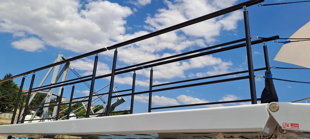 Carbon composite handrail