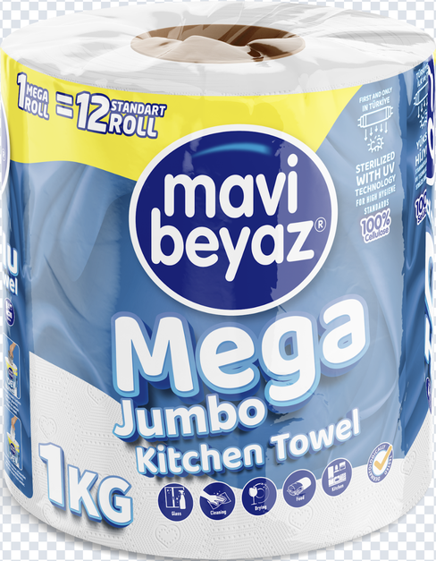 Mavi Beyaz Mega Roll 1 KG