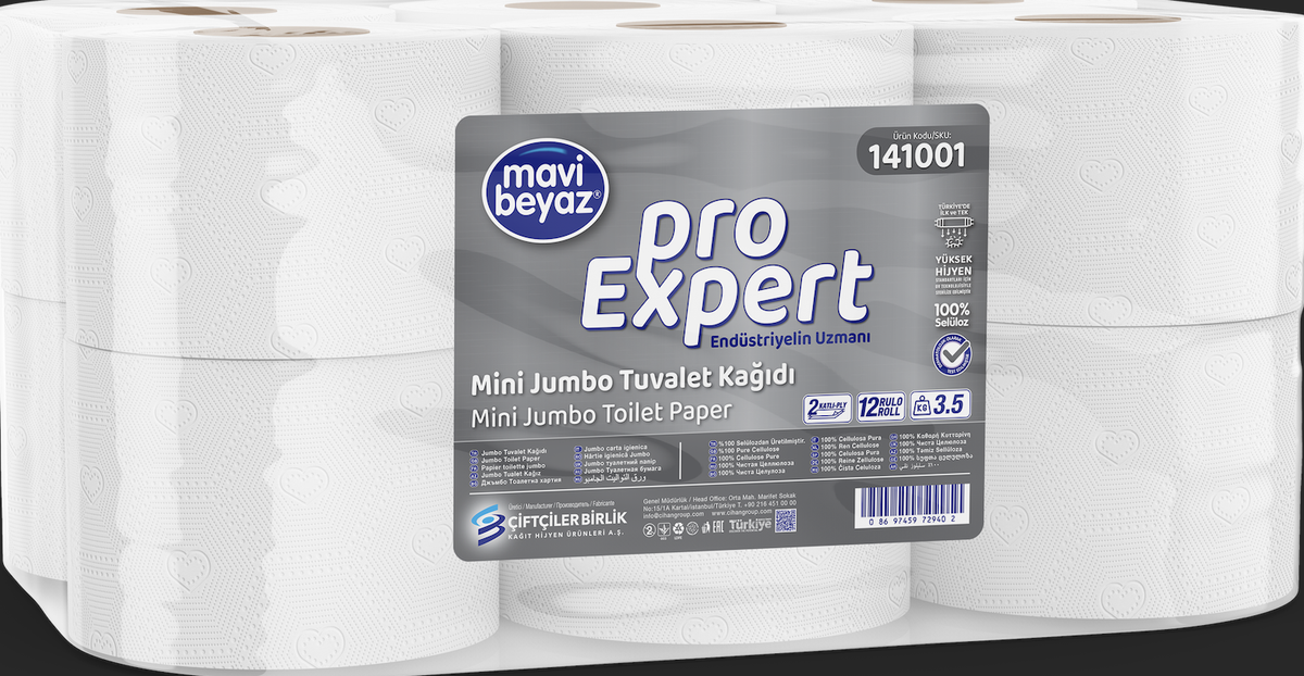 Mavi Beyaz Pro Expert Mini Jumbo Toilet Paper 3.5 KG