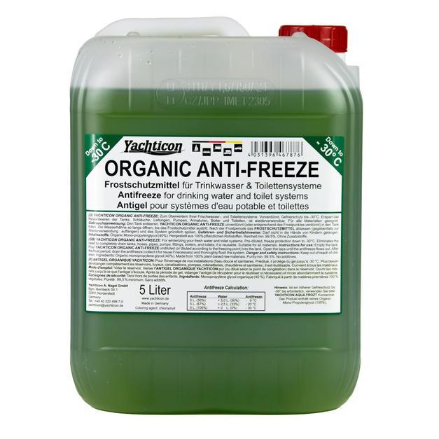 Organic Anti-Freeze Agent for Drinking Water and Toilet System