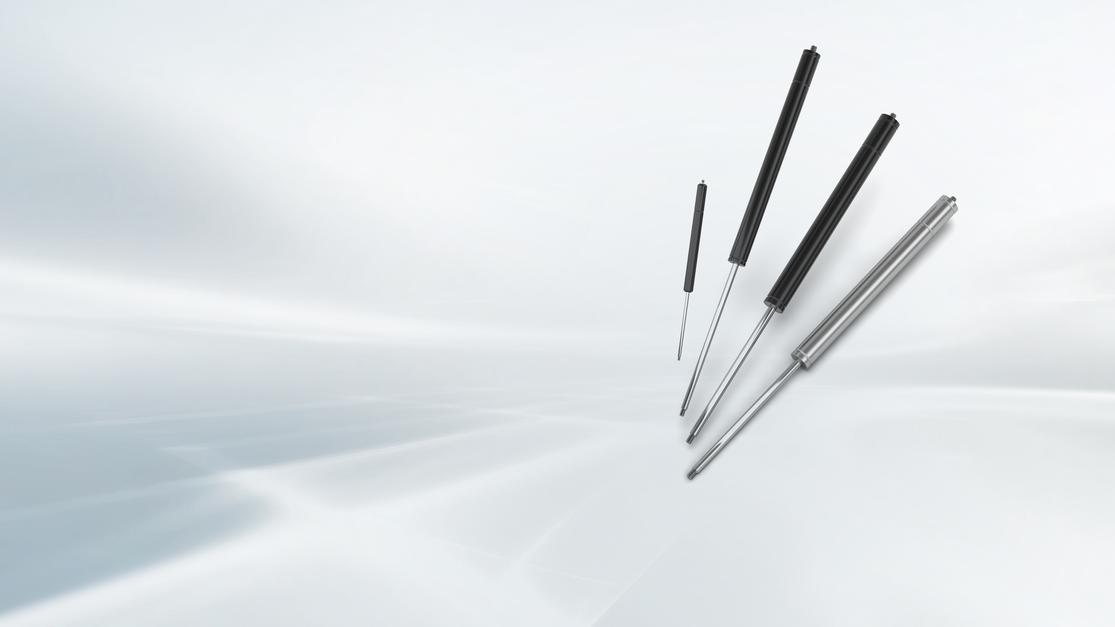 Gas spring - ballpoint pen principle
