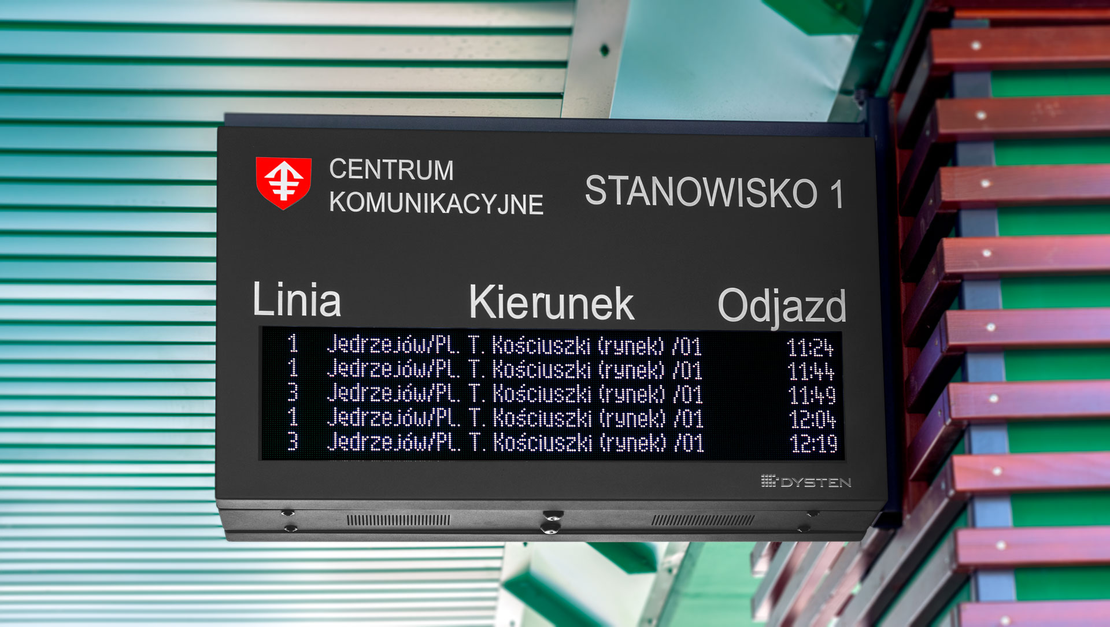 Full colour LED RGB passenger information displays