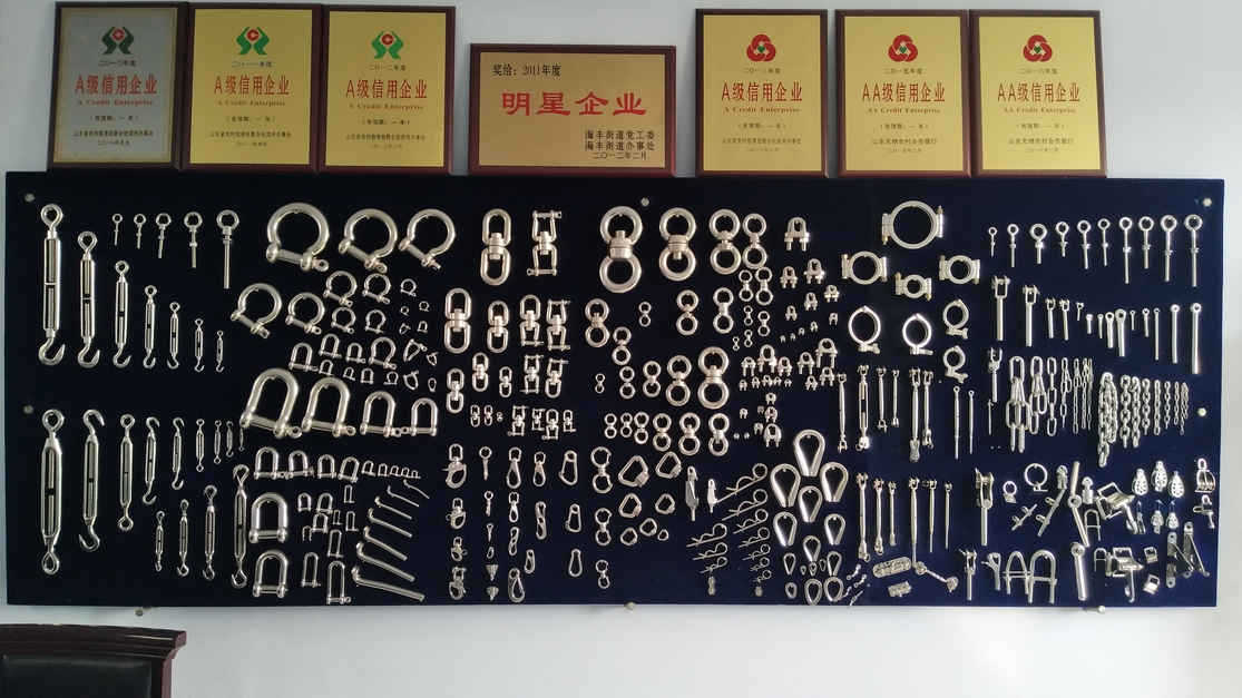 Stainless steel rigging and fasteners