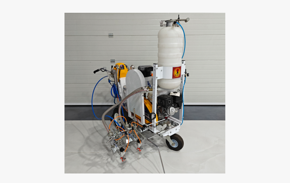 Upgraded HW-12L Hand-Push High-Pressure Airless Cold-Spray Road Marking Machine