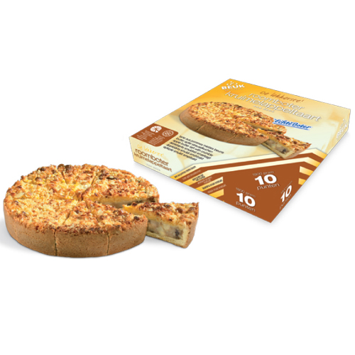 BEUK Roomboter Kruimel Appeltaart 1800g 10 punten