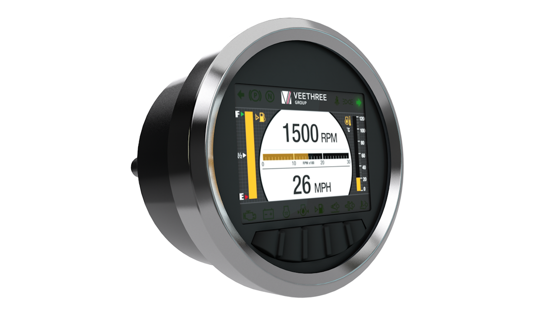 R3s - 3” fully round, edge-to-edge, touch screen display