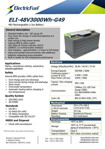 48V Marine Battery