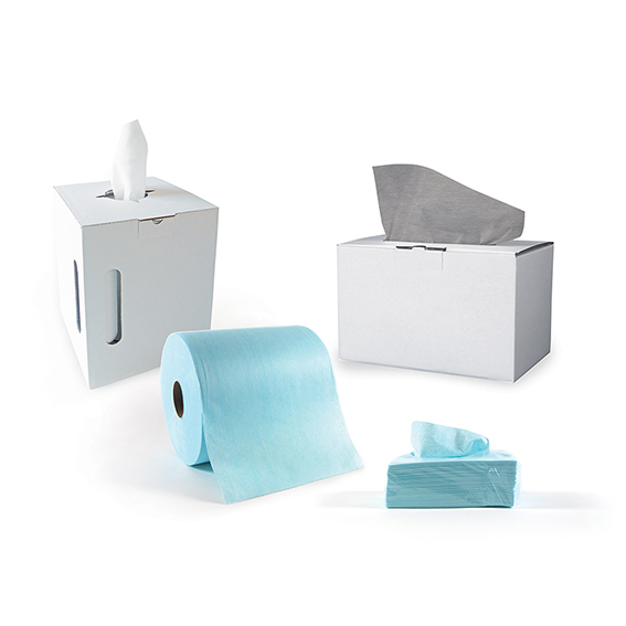 Non-woven wipes for surface cleaning