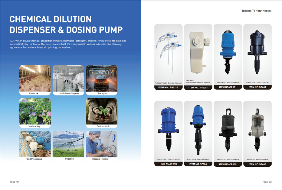 Chemical Dilution Dispenser and Dosing Pump
