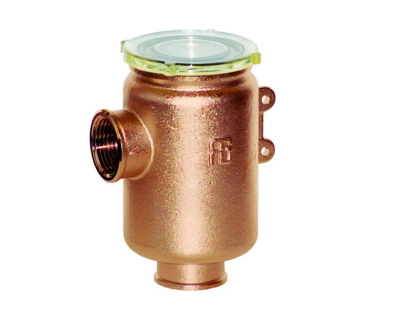 Water strainer "Tirreno" series with Grilamid TR55 see-thru cover (Art. 1160B)