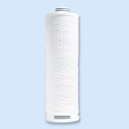 High flow string wound filter cartridge
