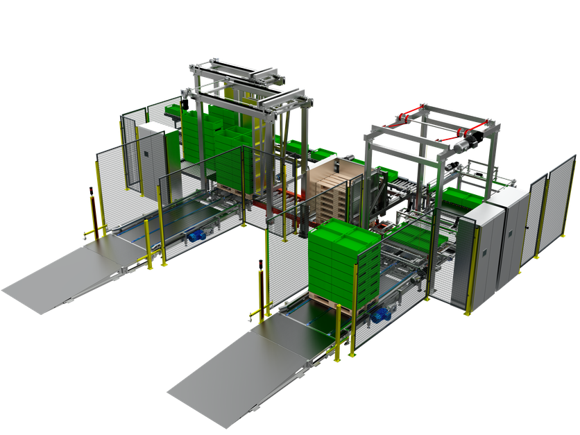 Automatic Greenhouse Logistic Line